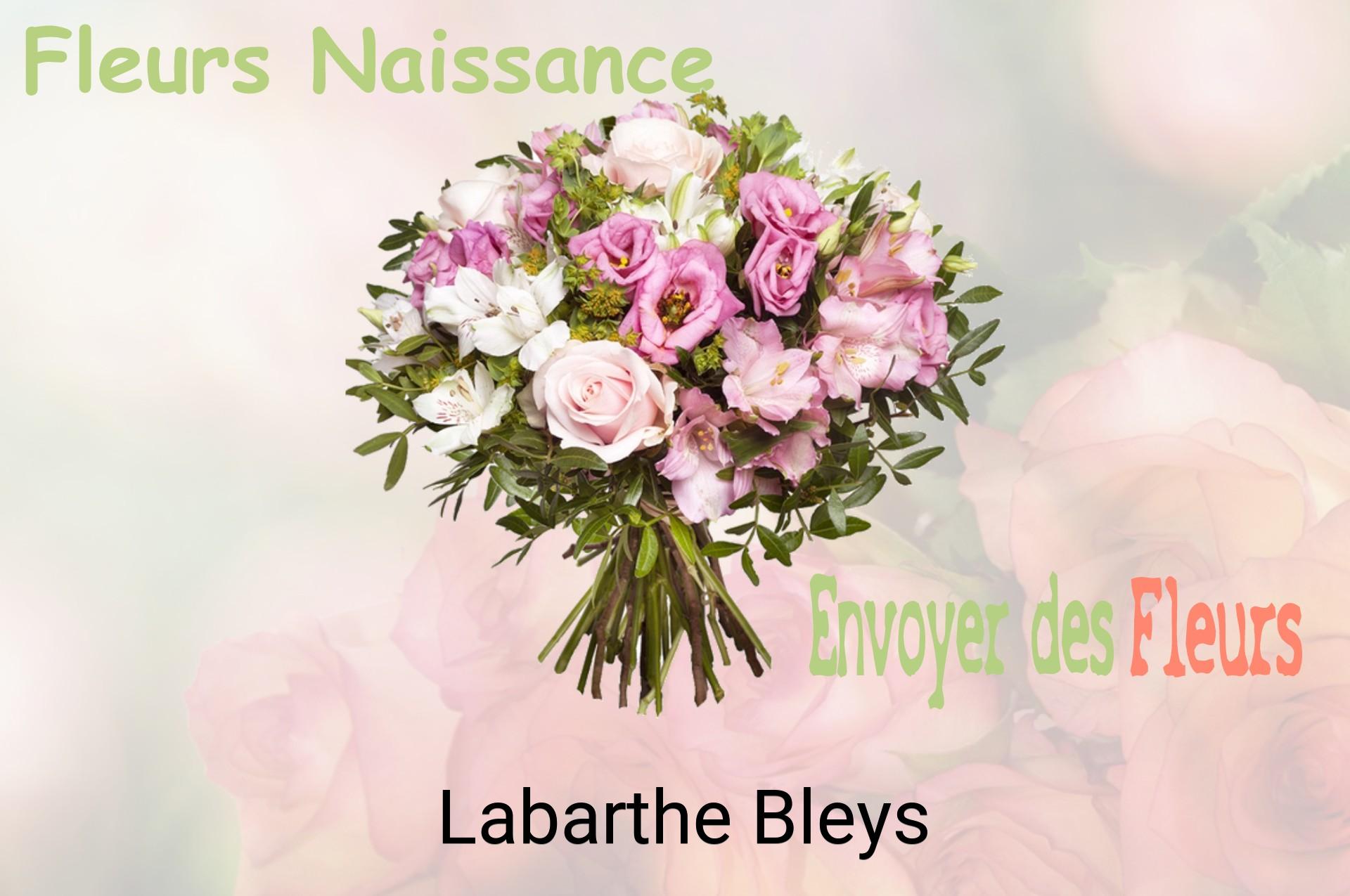 Bouquet de fleurs de naissance livré à Labarthe-Bleys
